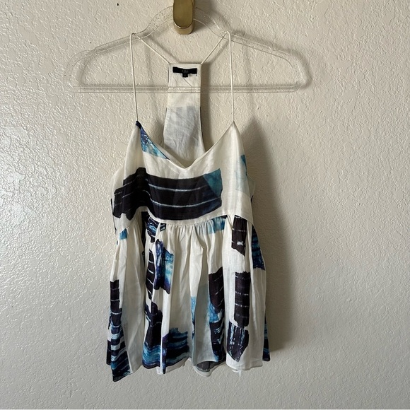 Tibi Pleated Camisole Peplum Racerback Blouse size 2 - Picture 6 of 14